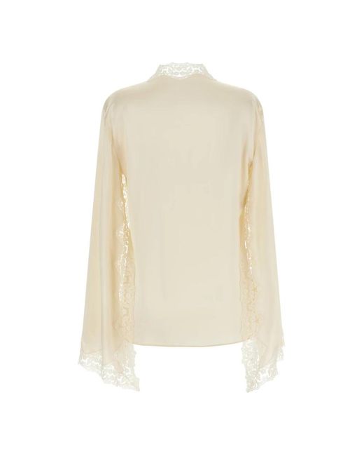 Alberta Ferretti Natural Blouses