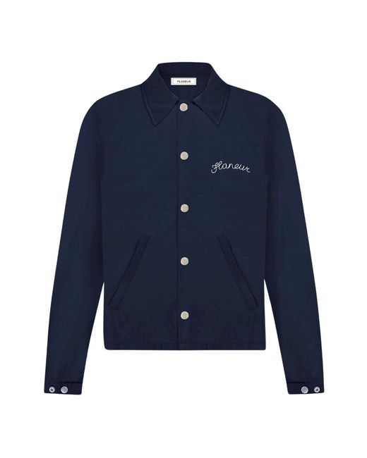 flâneur Light Jackets in het Blue voor heren