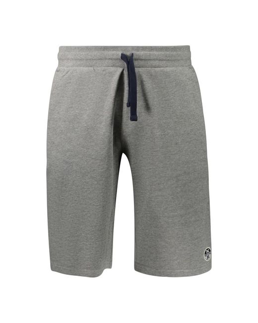 North Sails Fitness ,Grijs ,Sports Shorts in het Gray voor heren
