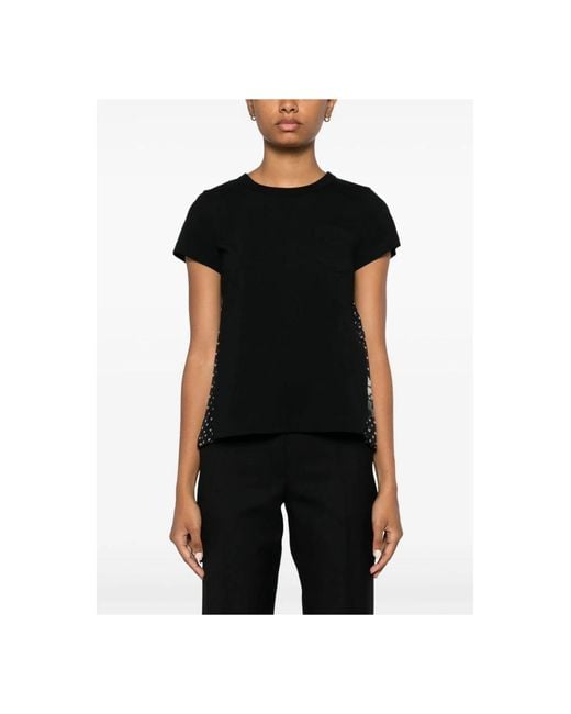 T-Shirts Sacai en coloris Black