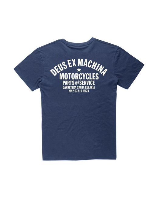 Deus Ex Machina Blue T-Shirts for men