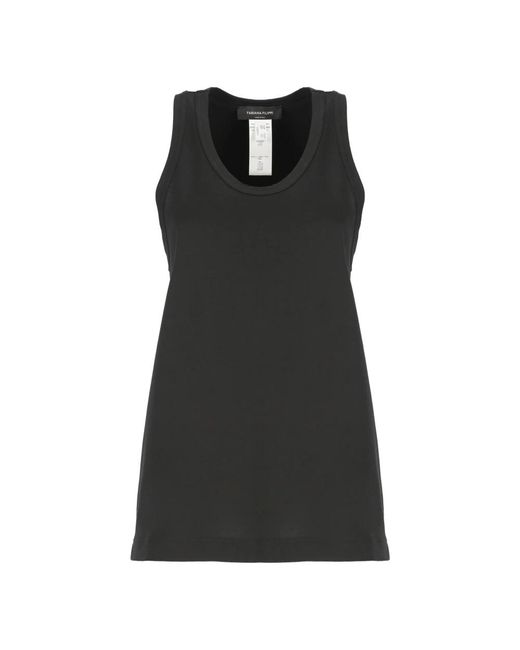 Tops > sleeveless tops Fabiana Filippi en coloris Black