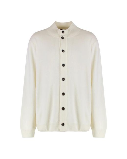 Moorer White Cashmere Knitwear for men