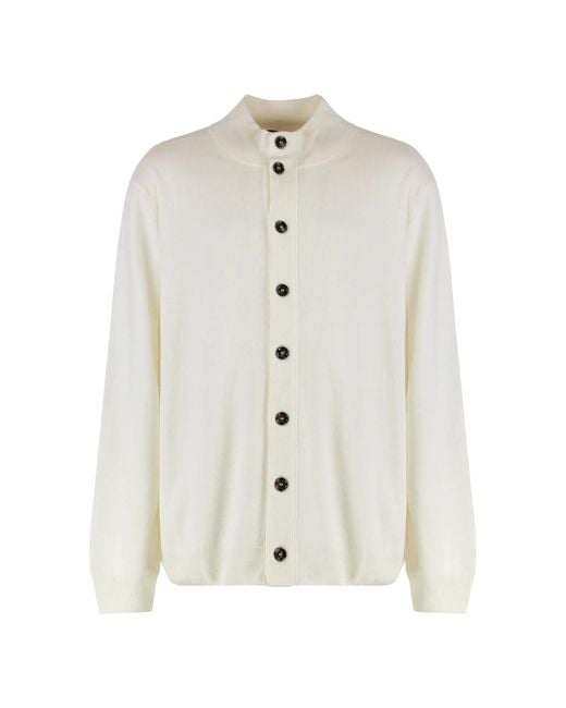 Moorer White Cashmere Knitwear for men