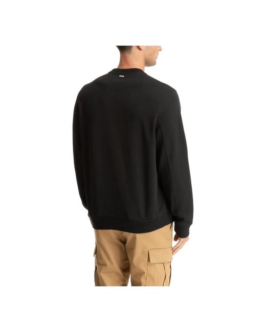 Michael Kors Baumwoll-mix-pullover mit logo-prägung in Black für Herren
