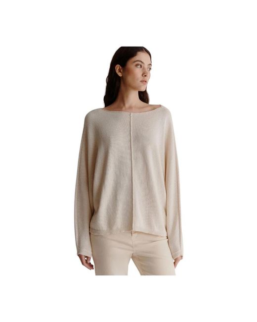 Marella Brown Round-Neck Knitwear