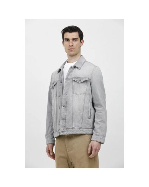 Denim Jackets Dondup de hombre de color Gray