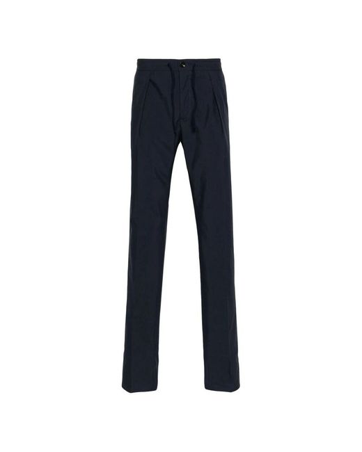 Incotex Baumwoll-drawstring-hose mit taschen in Blue für Herren
