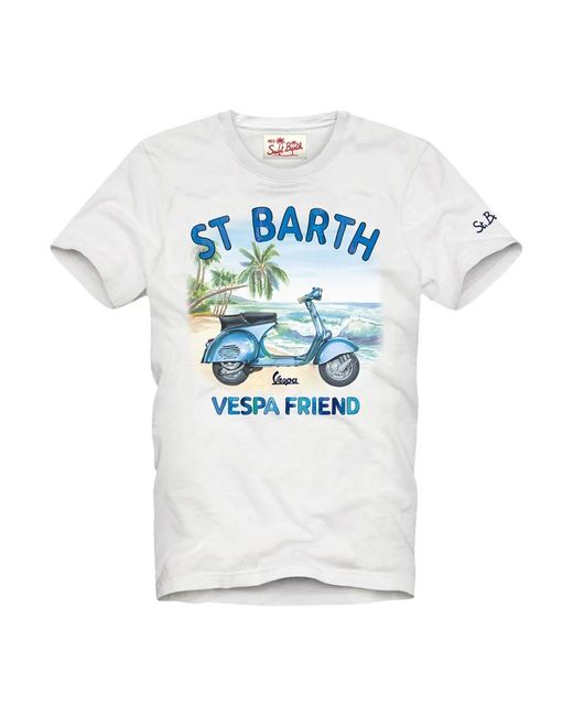 Mc2 Saint Barth Blue T-Shirts for men