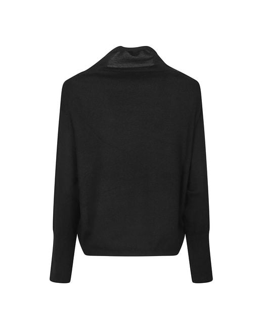 Aragona Long Sleeve Turtle Neck Sweater in het Black