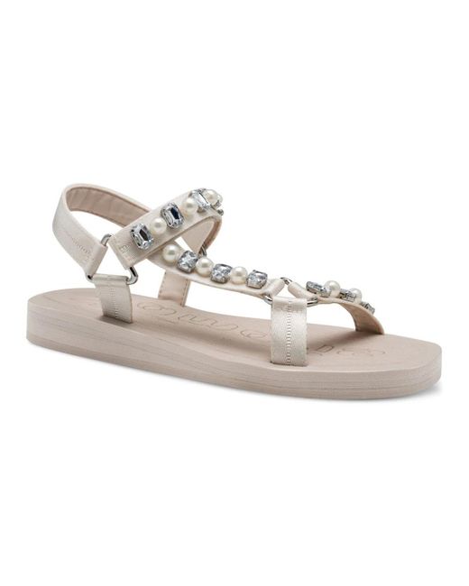 Tamaris Metallic Flat Sandals