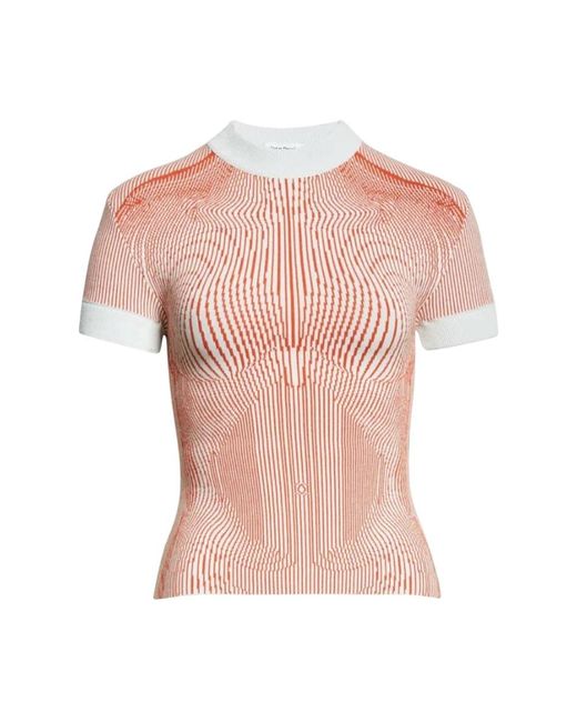 Jean Paul Gaultier Pink Round-Neck Knitwear
