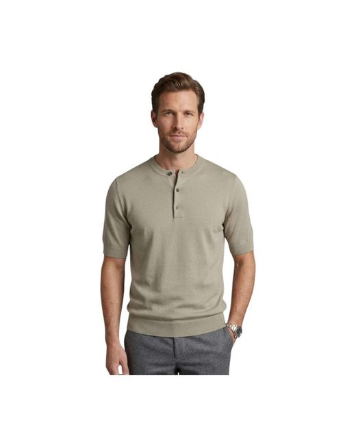 FILIPPO DE LAURENTIIS Gray Polo Shirts for men
