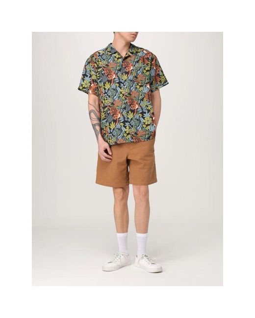 A.P.C. Schwarze Canvas Shorts Mit Lockerer Passform in Natural für Herren