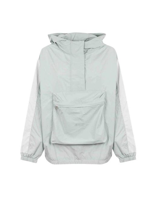 Autry Jassen ,Blauw ,Nylon Windbreaker Jacket in het Blue