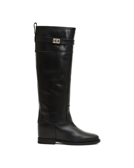 Via Roma 15 Black High Boots