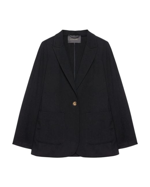 Elena Miro Black Milano Point Jacke