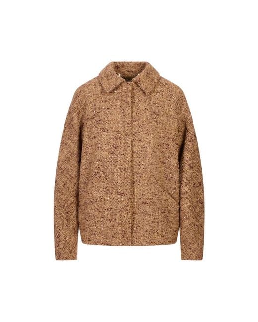 Tweed Jackets Kiton de color Brown