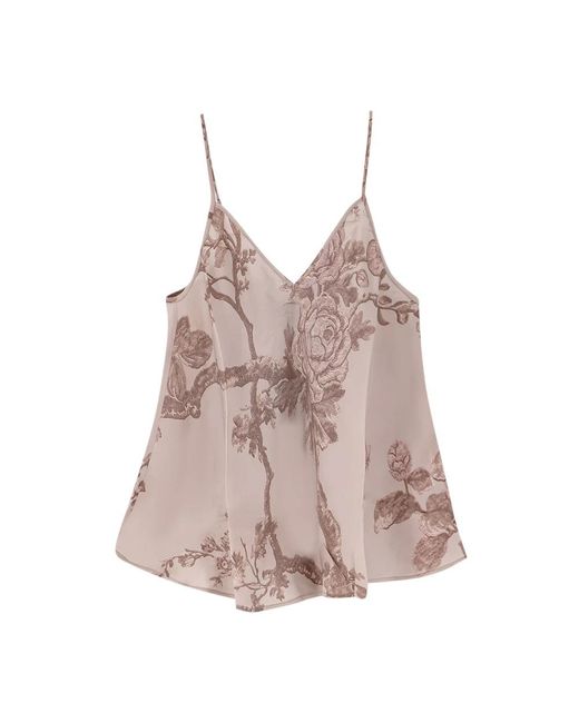 Mes Demoiselles Brown Sleeveless Tops