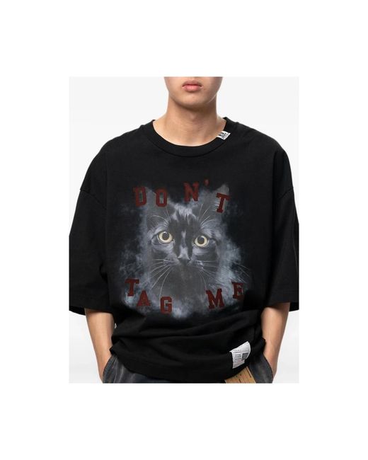 Maison Mihara Yasuhiro Black T-Shirts for men