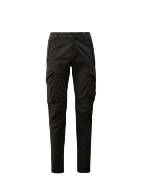 Slim-Fit Trousers C P Company de hombre de color Black