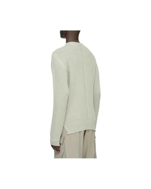 Rick Owens Gray Round-Neck Knitwear for men
