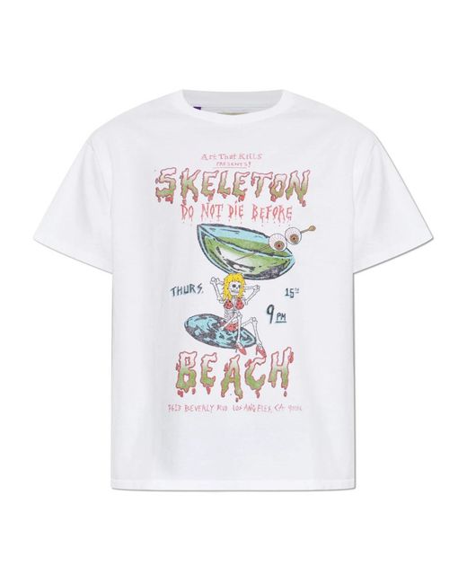 GALLERY DEPT. Skeleton Beach Surf Tee in het White voor heren
