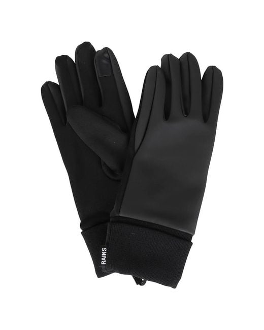 Rains Accessoires ,Zwart ,Waterdichte Touch Handschoenen in het Black