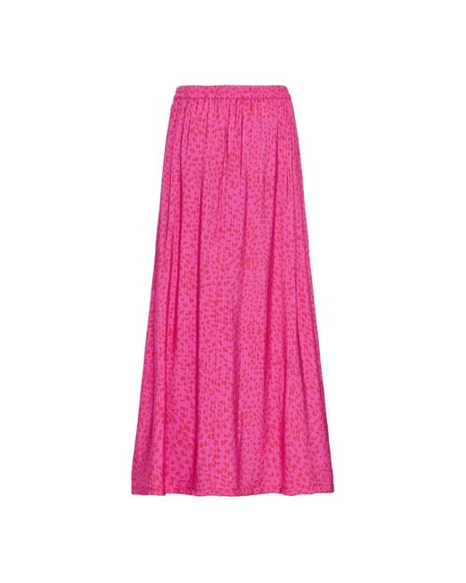 Ichi Maxi Skirts in het Pink