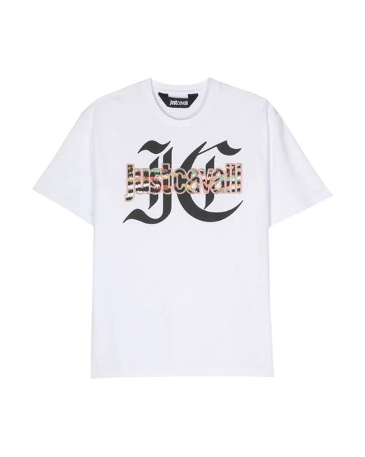 Just Cavalli White T-Shirts for men