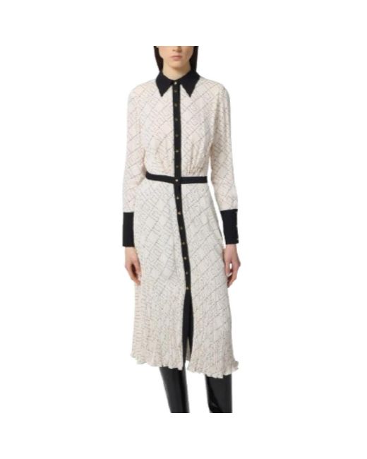 Elisabetta Franchi White Shirt Dresses