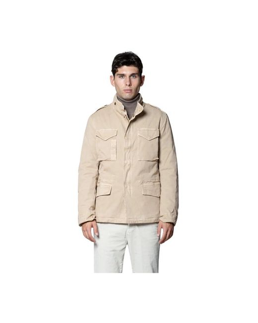 Mason's Jassen ,Katoen Field Jacket M74 in het Natural voor heren