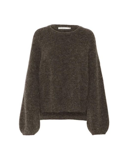 Gestuz Brown Round-Neck Knitwear