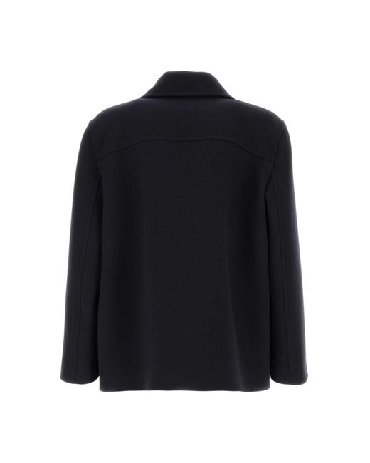 Valentino Garavani Blue Double-Breasted Coats for men