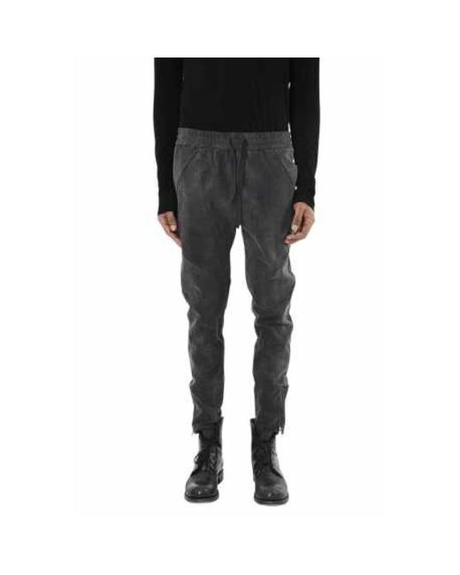 Slim-Fit Trousers di LA HAINE INSIDE US in Black da Uomo