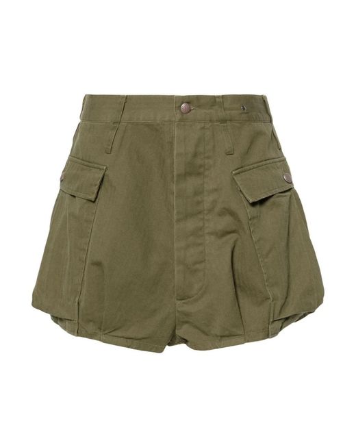 R13 Green Short Shorts
