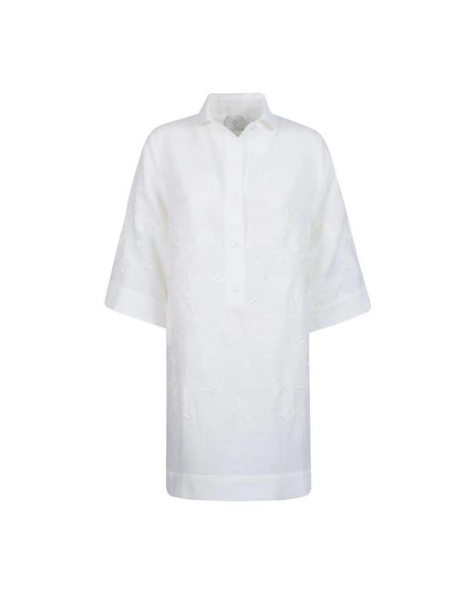 Eleventy White Shirt Dresses