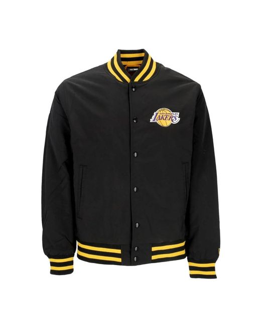KTZ Black Bomber Jacket Nba Script Bomber Loslak for men