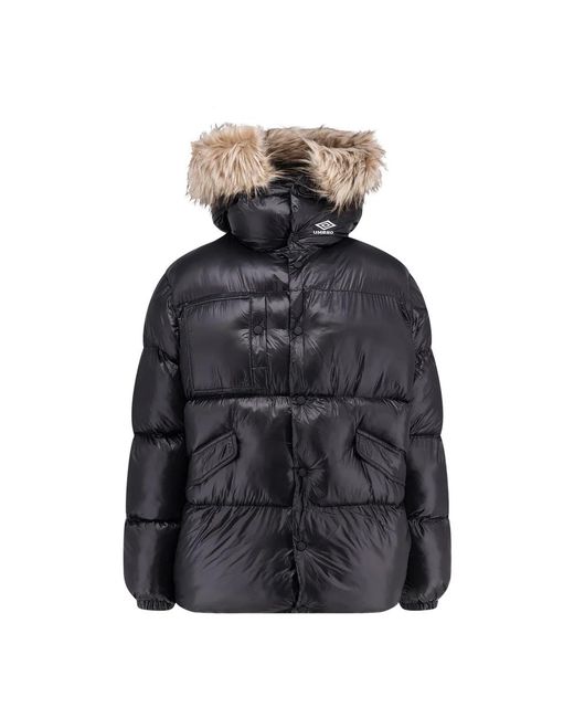 Umbro Jassen ,Zwart ,Leer Duemila Puffer Jacket in het Black voor heren