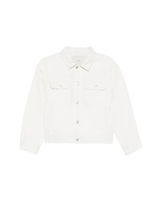 DUNST White Denim Jackets
