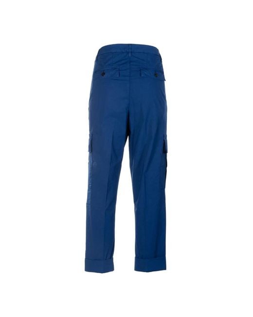 Dondup Blue Slim-Fit Trousers for men