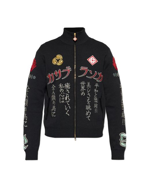 Casablanca Black Zip-Throughs for men