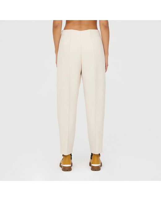 Erika Cavallini Semi Couture Natural Tapered Trousers