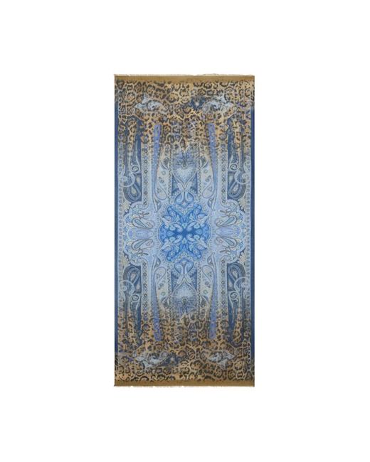 Etro Blue Winter Scarves for men