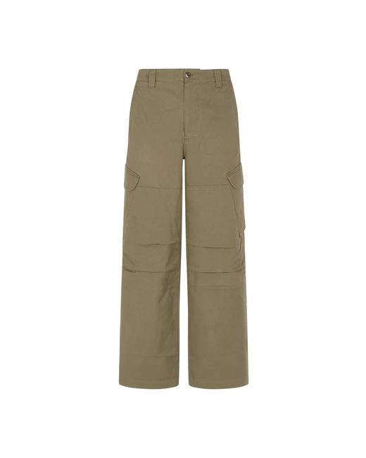Wide Trousers Acne de hombre de color Green