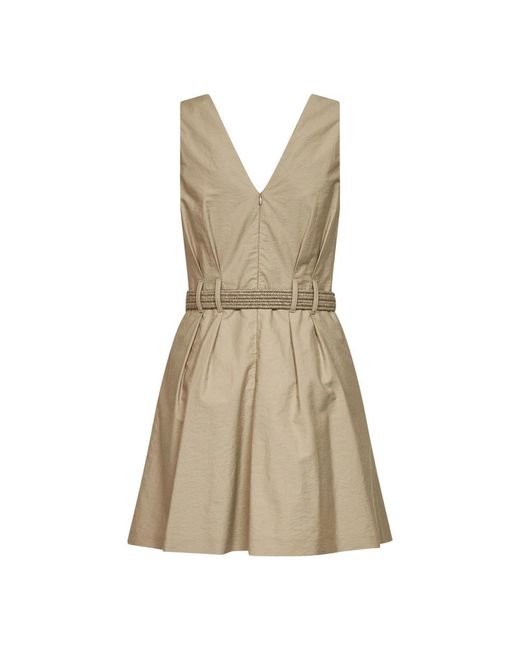 Brunello Cucinelli Natural Short Dresses