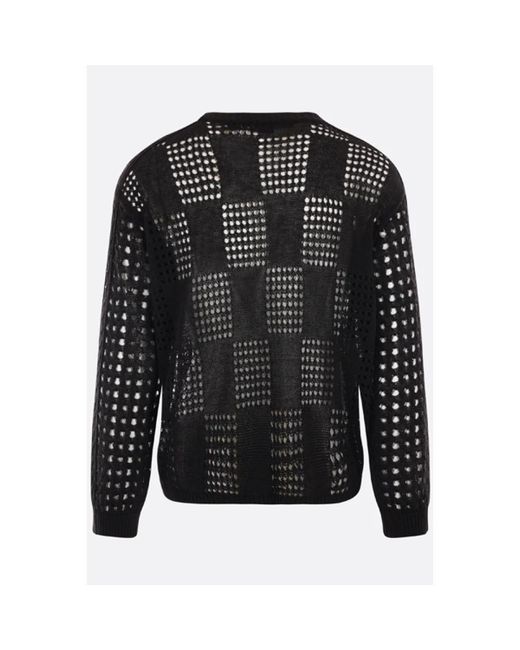 ANDERSSON BELL Black Round-Neck Knitwear for men