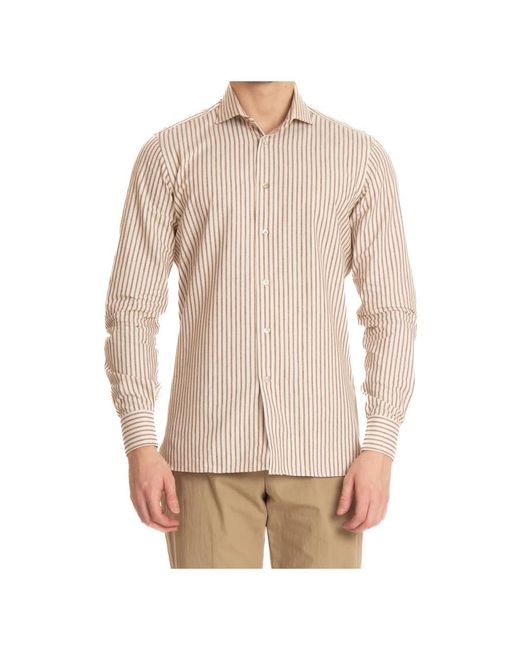 Borriello Casual Shirt in het Natural voor heren