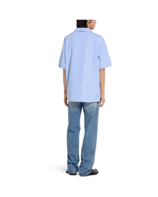 Gucci Blue Short Sleeve Shirts for men