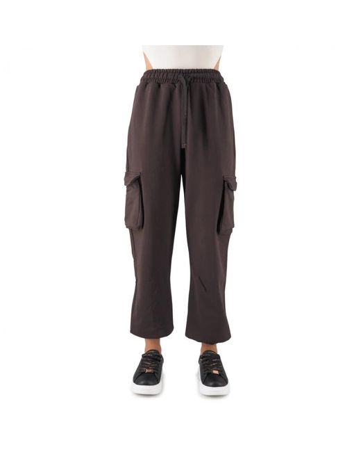 hinnominate Brown Cropped Trousers